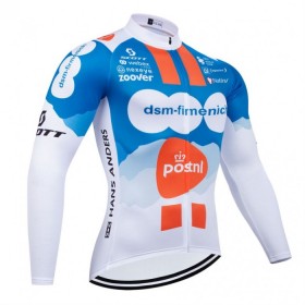 Wielershirt 2024 Team DSM Lange Mouw Blauw